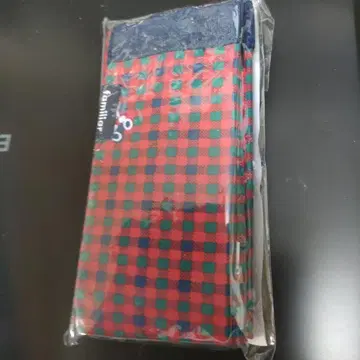 파밀리아 familiar 슈파트 S 사이즈 에코백 빨간색 체크 새상품