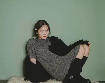 타쿠보 카린 x 루탈론 리브 니트 벨트 부츠(s)