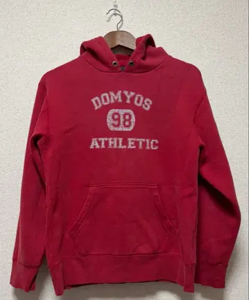 구제 의류 빨간색 후드 부착 후드티 프리 사이즈