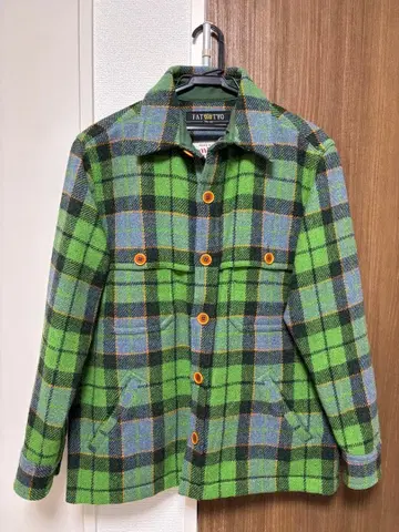 F.A.T. 두꺼운 원단 플란넬 셔츠 해리스 트위드