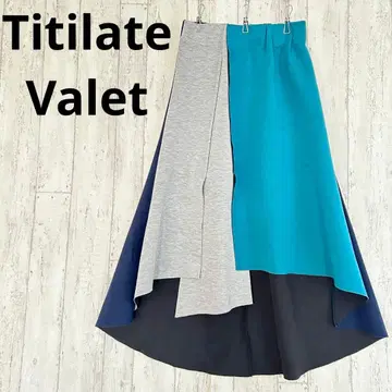 티티레이트 바렛 플레어 롱 스커트 멀티 패턴 38