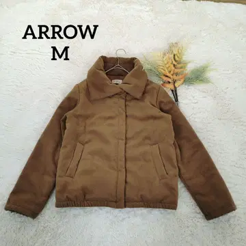 애로우 여성용 퀼팅 하프 자켓 (M) 라이트 브라운 집업 코트