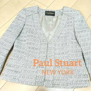 Paul Stuart 노카라 자켓 트위드 원단 사이즈 6