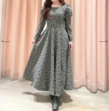 윌셀렉션 플로키 도트 원피스