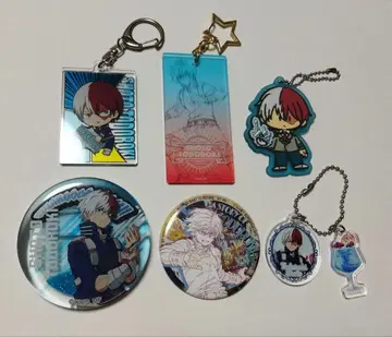 히로아카 토도로키 쇼토 묶음 판매 아크릴 키링 캔 배지
