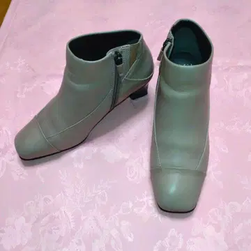 fitfit 스퀘어토 숏부츠 23cm 핑크 베이지 새상품급