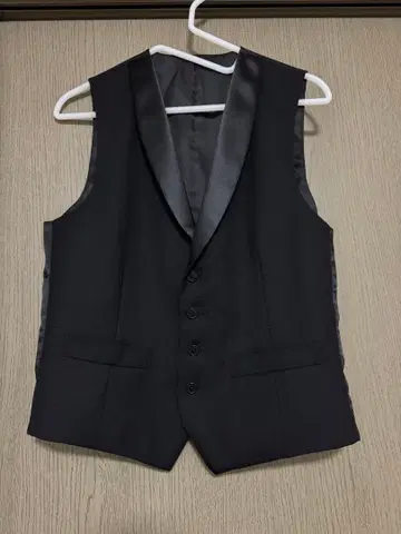 아오야마 양복 베스트 카라 부착