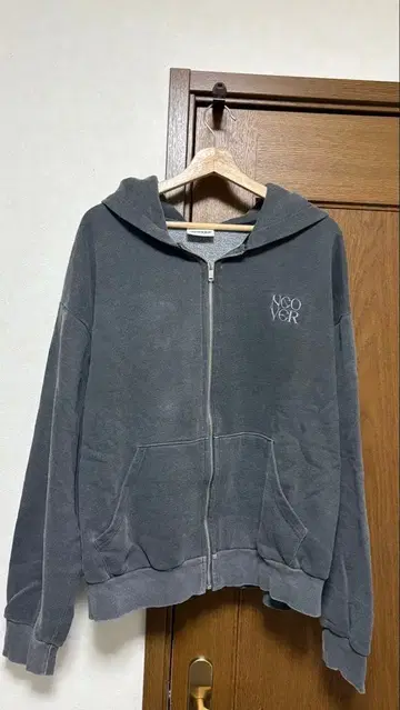 NCOVER 그레이 집업 후드티