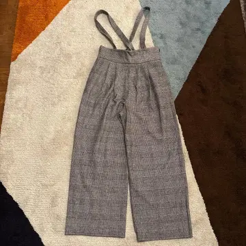 Spick & Span 서스펜더 와이드 팬츠 40 글렌체크