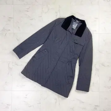 아쿠아 스큐텀 퀼팅 코트 차콜 사이즈 8*KD274