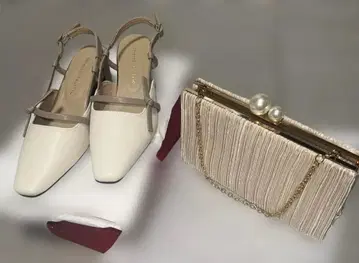 파티 결혼식 포멀 신발, 펄 가마구치 스퀘어 백 세트