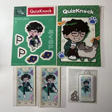 QuizKnock 마네키네코 TDC 후쿠라P 아크릴 키링 스티커 포스카