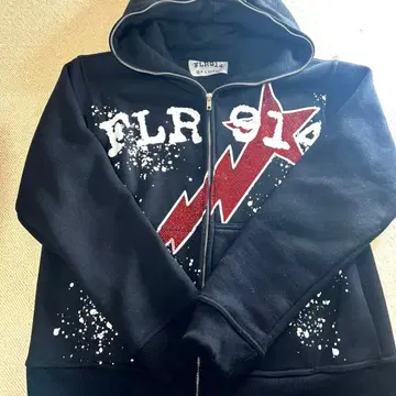 FLR914 블랙 후드티 스웨트 팬츠 세트