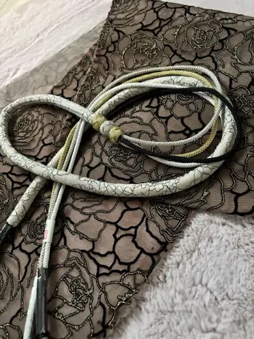 미사용 레이스 허리띠와 오비 장식 천 2점 세트 튤 레이스 후리소데용