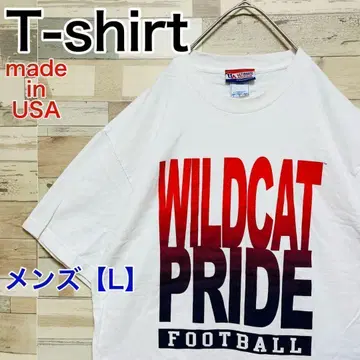 YD71 [미국제] football 반팔 T셔츠 [남성용 L] 화이트