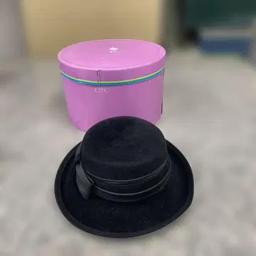 체코슬로바키아 햇 블랙 모자 리본 패션 모자 잡화 초특가