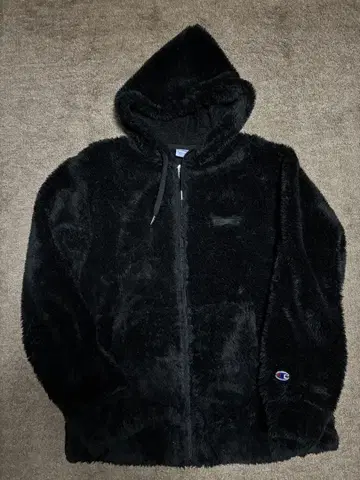 Champion 플리스 자켓 블랙 L 사이즈