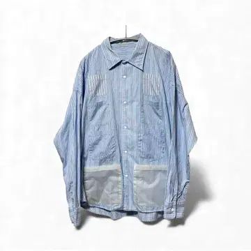 N-567 SSZ BEAMS 18ss 스트라이프 셔츠 M 고품질