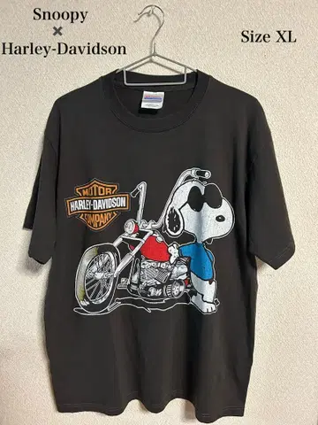 스누피 x 할리데이비슨 size XL vintage 미사용 새상품