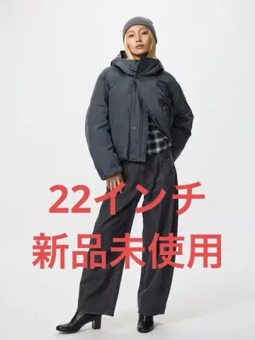 UNIQLO 유니클로 배기 커브 청바지 다크 그레이 22인치