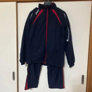 asics 윈드 브레이커 상하의 M