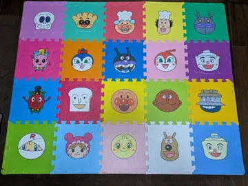 호빵맨 캐릭터 퍼즐 매트 대형