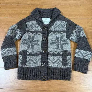 LVS 페루산 코위찬 니트 가디건 여성용 M 사이즈 울 100