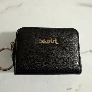 블랙 합성 피혁 코인 케이스