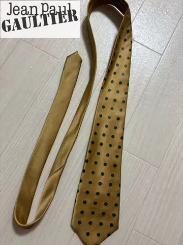 JEAN PAUL GAULTIER 도트 넥타이 골드
