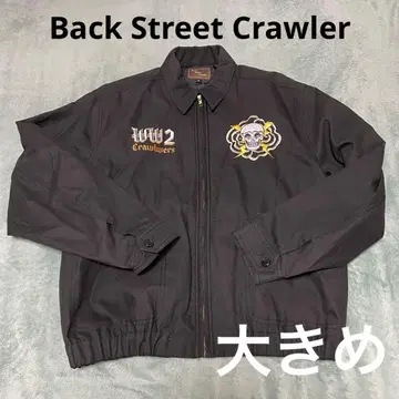 Back Street Crawler 스카잔 봄버 자켓 자수 스컬