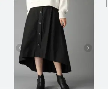 HARE 백 플리츠 트렌치 스커트