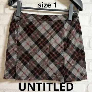 월드 언타이틀 박스 플리츠 스커트 S