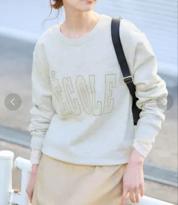 [ 25SS ] SLOBE IENA 빅 로고 쭈리 맨투맨 풀오버 완판