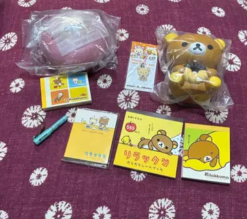 리락쿠마 코리락쿠마 스퀴즈 케이스 메모장 씰 세트