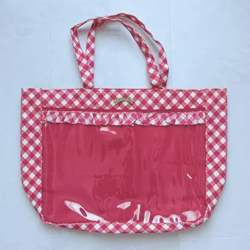 스위머 마이 컬렉션 백 빨간색 체크