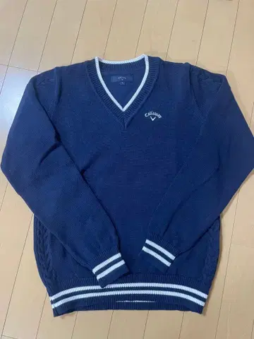 미사용품 Callaway 여성용 스웨터 S 네이비