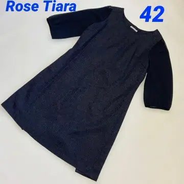 RoseTiara 로즈 티아라 백 플리츠 쉬폰 원피스 42 블랙