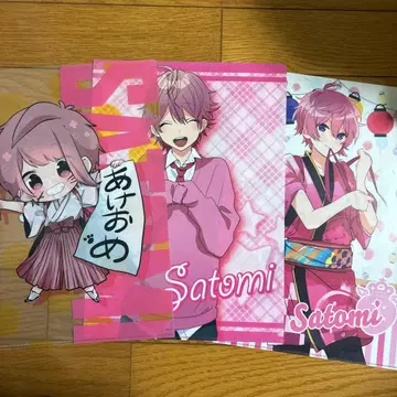 스토푸리 사토미 클리어 파일 3개 세트