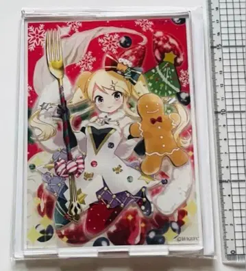 금빛 모자이크 카렌 크리스마스 키라라 판타지아 배경 포함 아크릴 스탠드