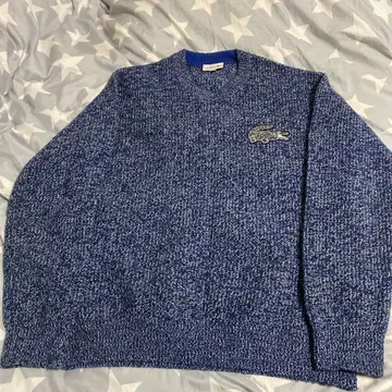 LACOSTE 파랑 니트 스웨터