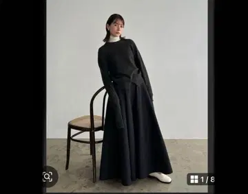 CLANE 클라네 볼륨 플레어 맥시 스커트 2