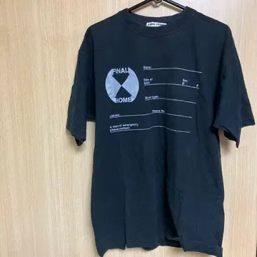 FINAL HOME 블랙 T셔츠 M