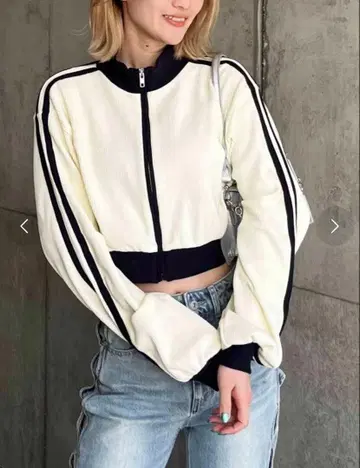 와플 트랙 자켓 (화이트)