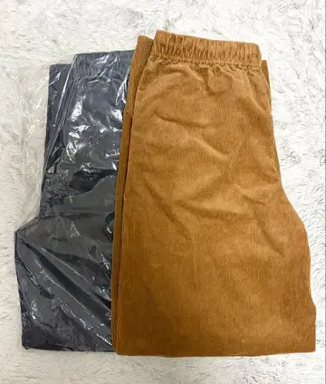 배럴 레그 코듀로이 이지 팬츠 2점 XS
