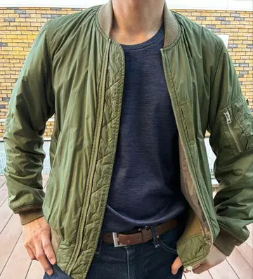 알파인더스트리 MA-1 라이트 쉘 PRIMALOFT KHK L