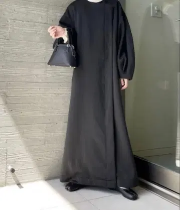 perna 볼륨 소매 롱 코트