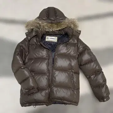 BEAMSBOY 후드 부착 브라운 다운 자켓