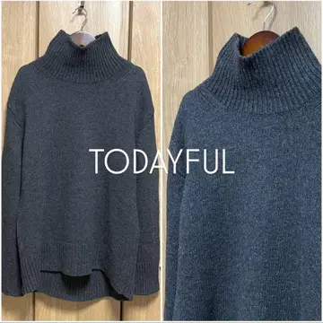[ 새상품급 ] TODAYFUL 터틀 니트 그레이