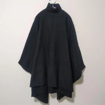 FREAK'S STORE 블랙 터틀넥 판초 와이드 실루엣