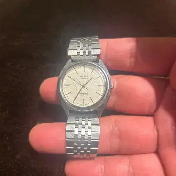 ALBA 쿼츠 시계 실버 메쉬 밴딩